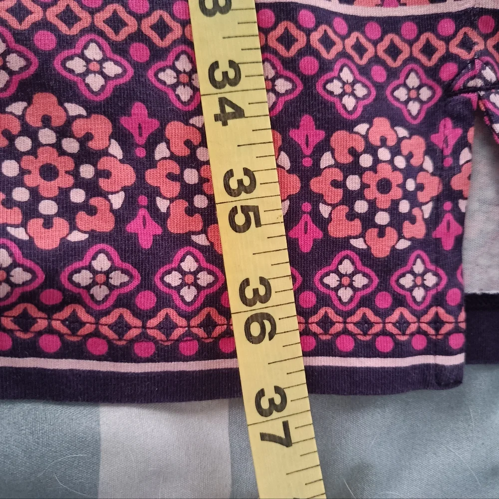 Lands End Summer Shift Dress. Pink And Blue. Size L. - Picture 6 of 6